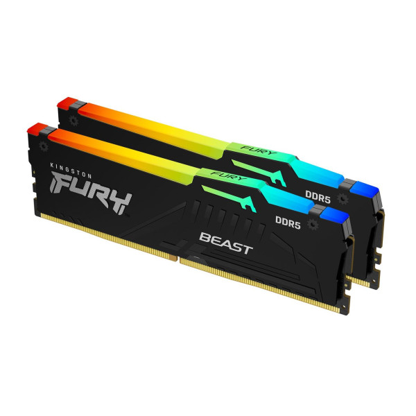 KINGSTON DDR5 128GB 5600MT/s CL36 DIMM KITx2 FURY Beast RGB