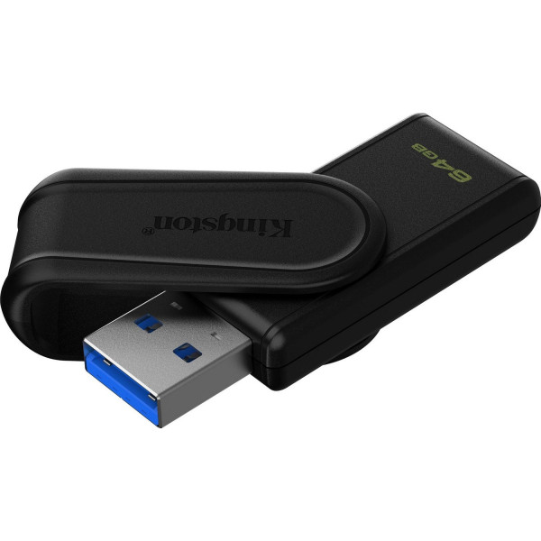 Kingston 64GB USB 3.2 Gen 1 DataTraveler Exodia S (Czarny + Czarny)
