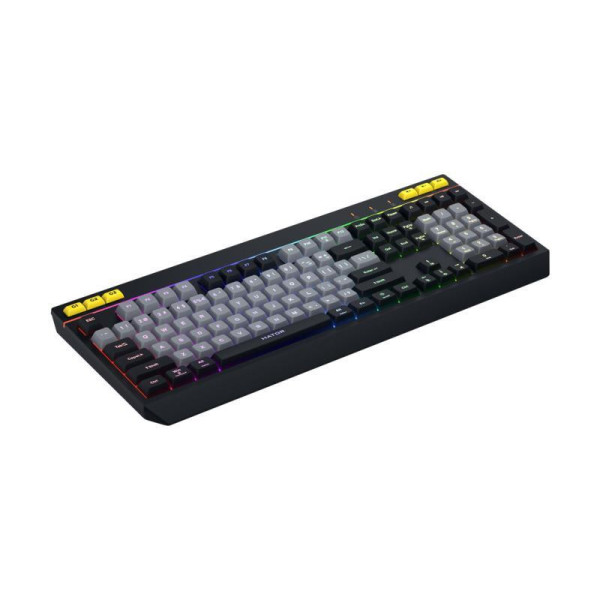 Klawiatura dla graczy Hator Icefall czarna membranowa (klawisze czarno-szare)