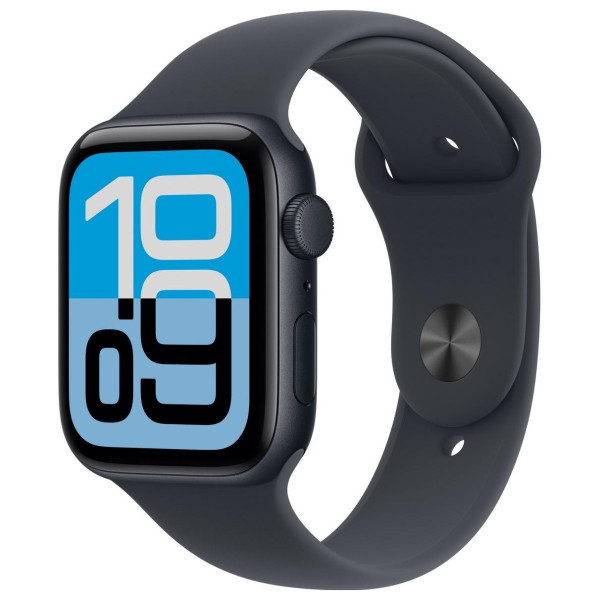 Apple Watch SE 3 GPS 44mm Midnight Aluminium Case | Midnight Sport Band - S/M