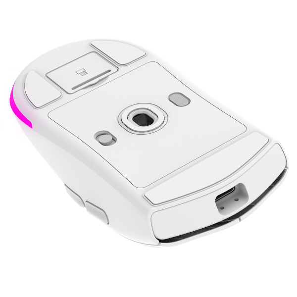 Rampage Prote M5 mysz bezprzewodowa 24000 DPI RGB LED 1K Hz biała