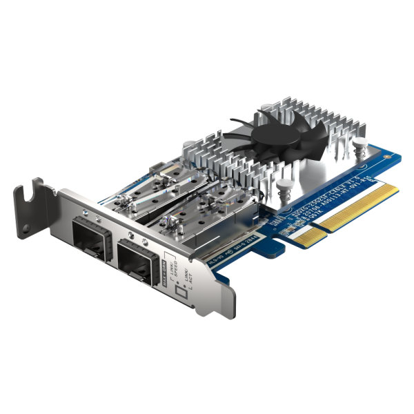 QNAP QXG-25G2SF-CX6 | 2-portowa karta rozszerzeń 25GbE SFP28 dla QNAP/PC