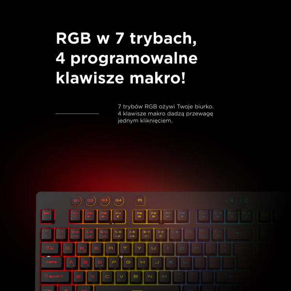 Rampage Simula RGB czarna