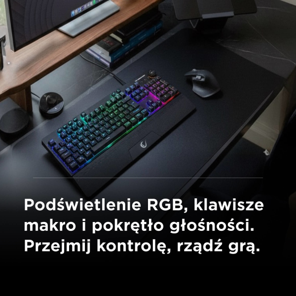 Rampage Simula RGB czarna