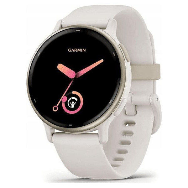 Garmin vivoactive 5 z czujnikiem tętna HRV Elevate Ox (kremowozłota ramka / jasnobeżowa koperta / jasnobeżowyy pasek)