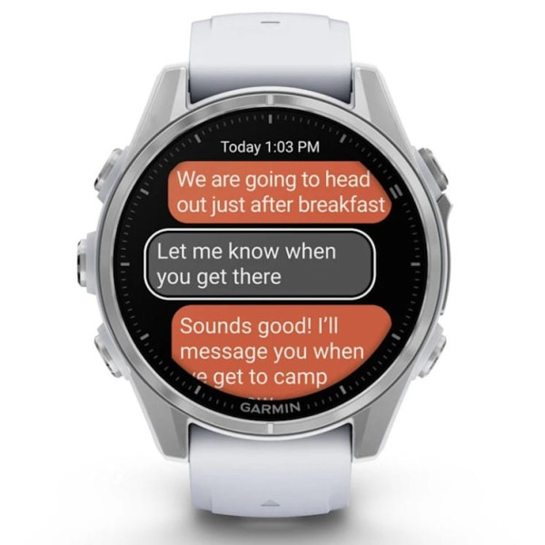 Garmin Fenix 8 AMOLED 43mm Srebrny