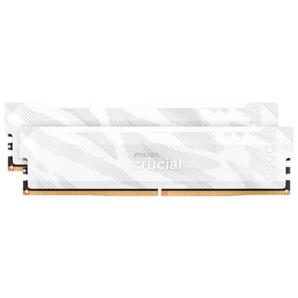 Pamięć - Crucial Pro Overclocking 32GB [2x16GB 6400MHz DDR5 CL32 UDIMM] biała