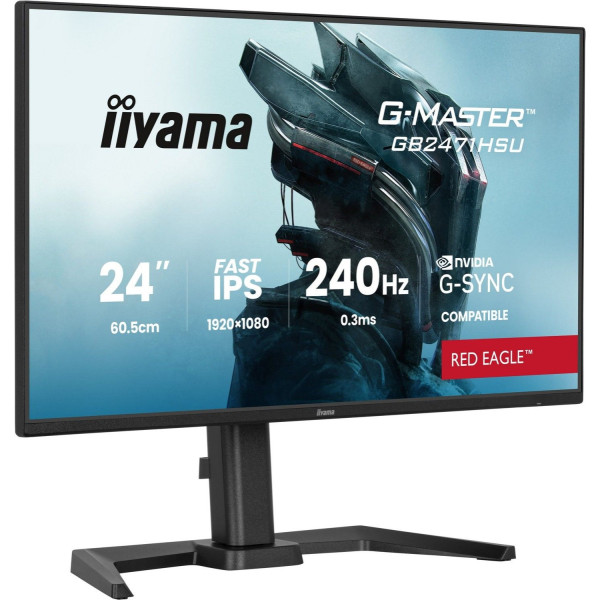 iiyama G-Master GB2471HSU-B1 Red Eagle - 240Hz | Full HD | Fast IPS | 23.8''