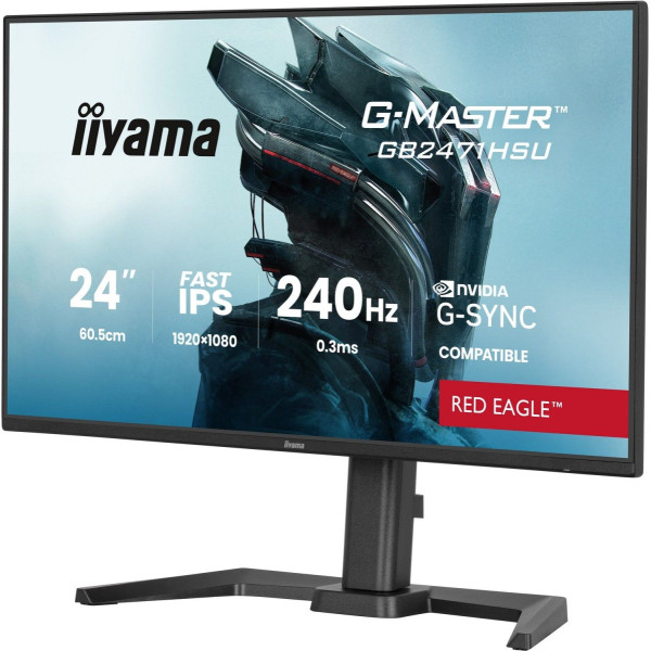 iiyama G-Master GB2471HSU-B1 Red Eagle - 240Hz | Full HD | Fast IPS | 23.8''