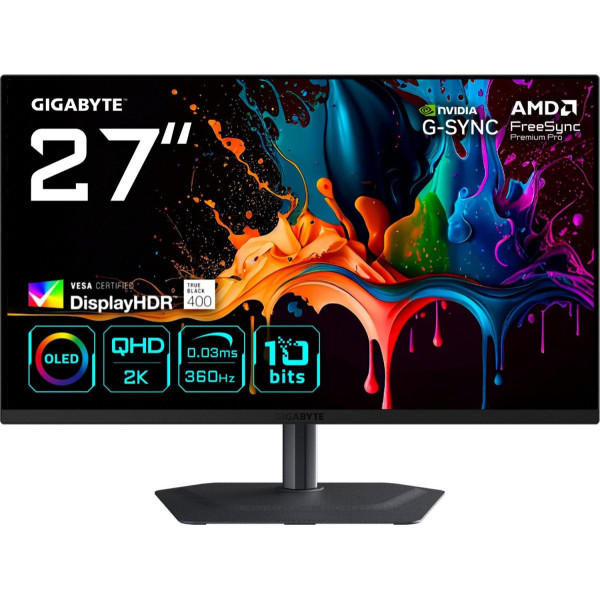 Gigabyte MO27Q3 - 360Hz | QHD | QD-OLED | 27''