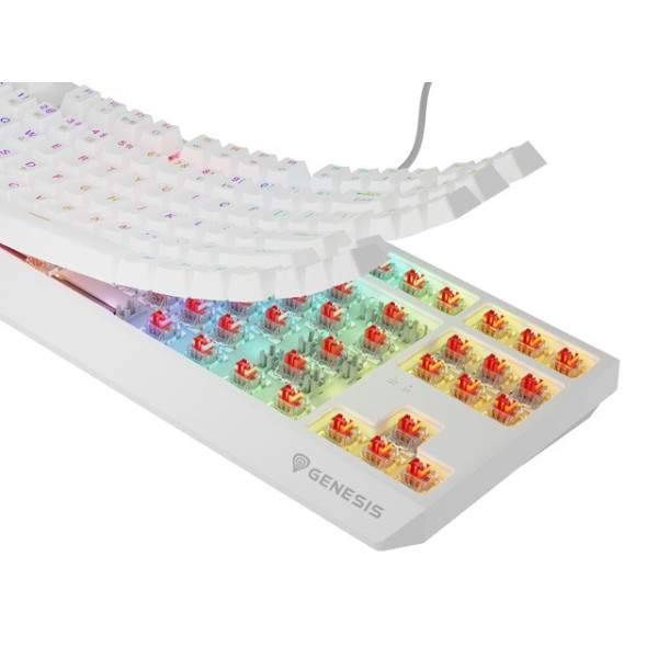Genesis Thor 230 TKL Wireless biała RGB Outemu