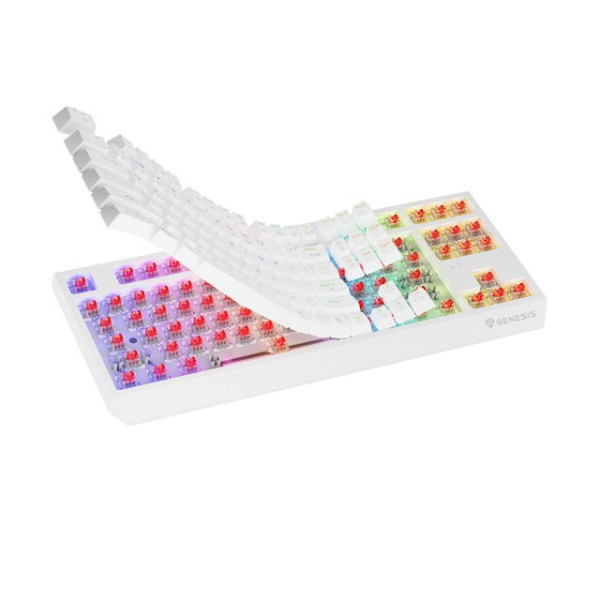 Genesis Thor 230 TKL Wireless biała RGB Outemu