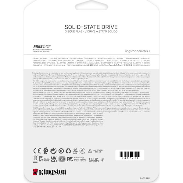 Dysk SSD Kingston KC3000 (4TB; M.2 2280; PCIe 4.0 x4 NVMe; SKC3000D/4096G)