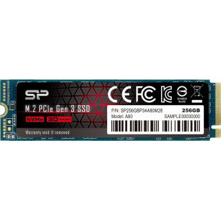 Dysk SSD Silicon Power A60 256GB M.2 PCIe NVMe Gen3x4 TLC 2100/1200 MB/s (SP256GBP34A60M28)