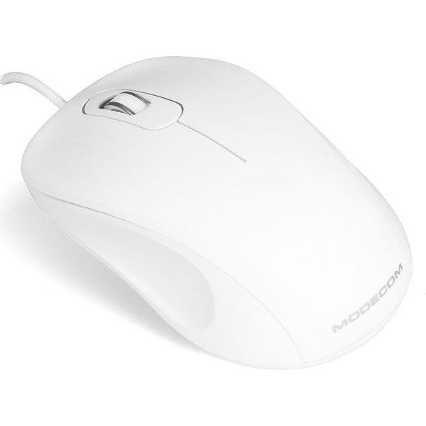 Mysz MODECOM M10 M-MC-0M10-200 (optyczna; 1000 DPI; kolor biały)