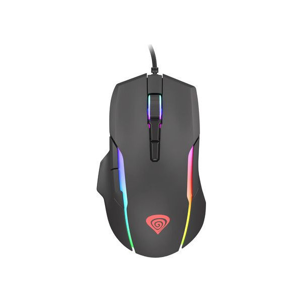 Mysz NATEC Genesis Xenon 220 RGB NMG-1572 (optyczna; 6400 DPI; kolor czarny)