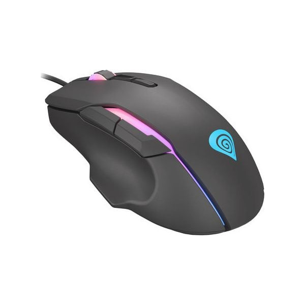 Mysz NATEC Genesis Xenon 220 RGB NMG-1572 (optyczna; 6400 DPI; kolor czarny)
