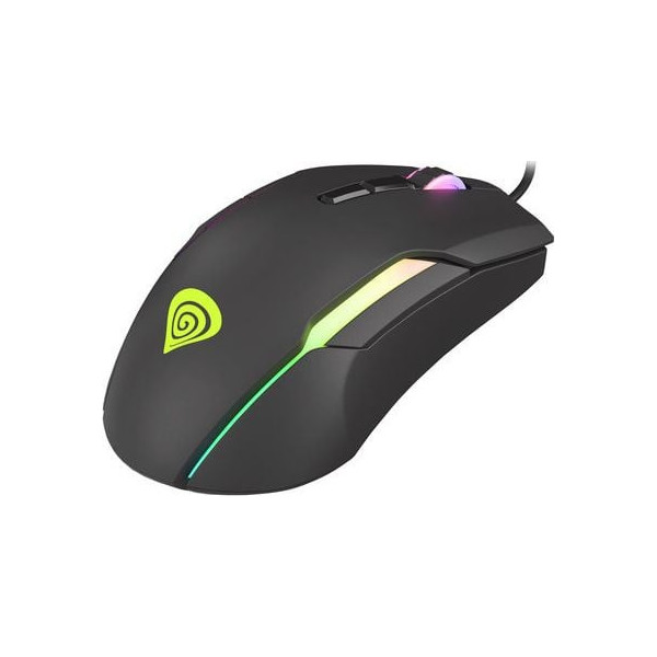 Mysz NATEC Genesis Xenon 220 RGB NMG-1572 (optyczna; 6400 DPI; kolor czarny)