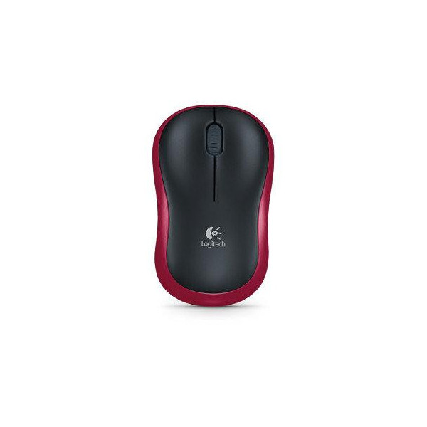 Mysz bezprzewodowa Logitech M185 910-002237 (optyczna; 1000 DPI; kolor czerwony)