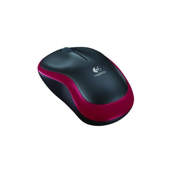 Mysz bezprzewodowa Logitech M185 910-002237 (optyczna; 1000 DPI; kolor czerwony)