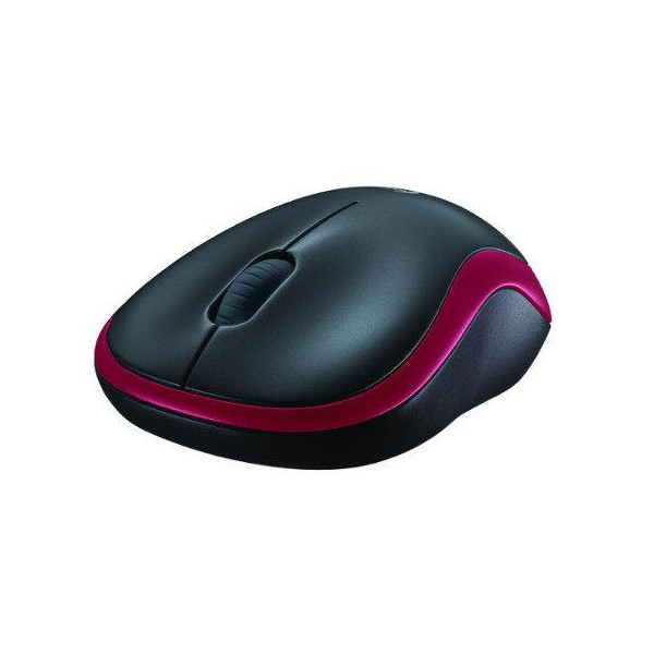 Mysz bezprzewodowa Logitech M185 910-002237 (optyczna; 1000 DPI; kolor czerwony)