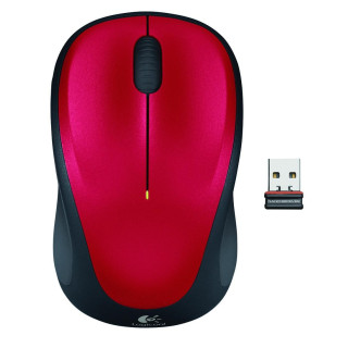 Mysz bezprzewodowa Logitech M235 czerwona 910-002496