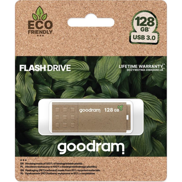 GOODRAM 128GB UME 3 ECO FRIENDLY brązowy [USB 3.0]