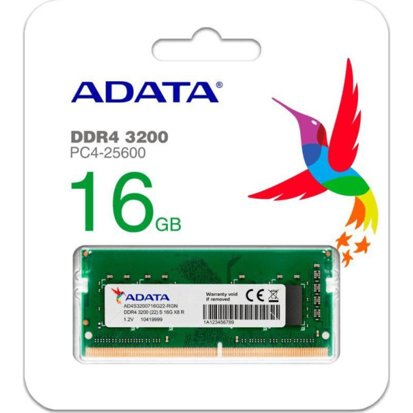 Pamięć - ADATA 16GB [1x16GB 3200MHz DDR4 CL22 SODIMM]