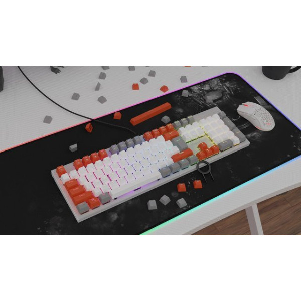 Genesis Lead 300 szare Double Shot Keycaps