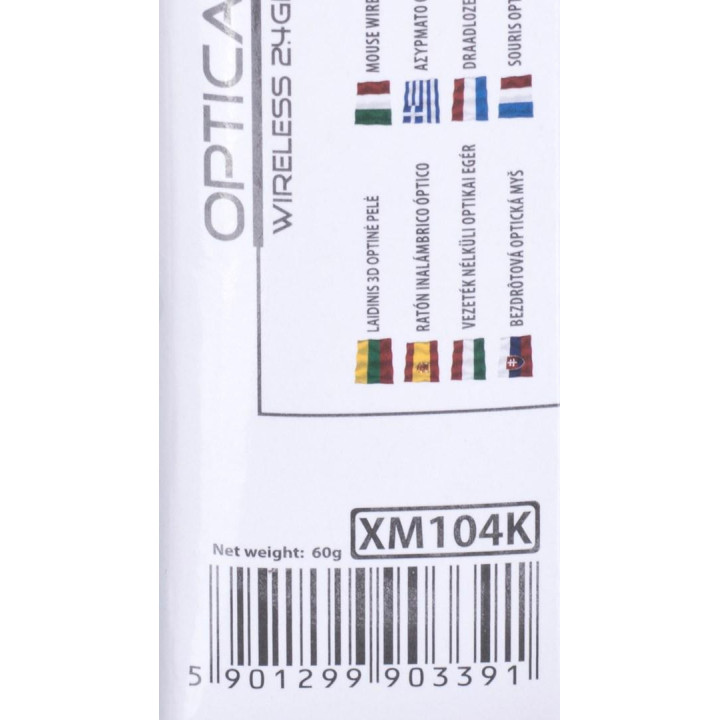 Mysz EXTREME Maverick XM104K (optyczna; 1200 DPI; kolor czarny)