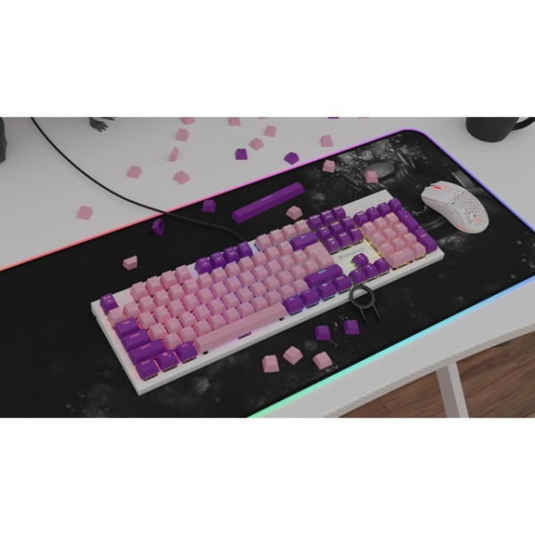 Genesis Lead 300 różowe Double Shot Keycaps