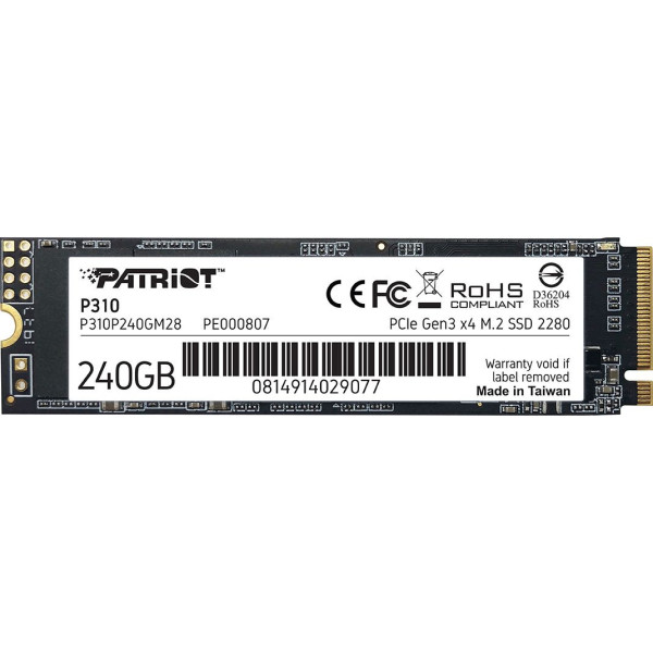 Patriot P310 PCIe NVMe 240GB