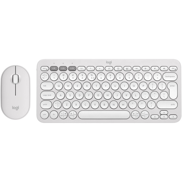 Klawiarura i mysz zestaw Logitech Logitech Pebble 2 Combo Biały
