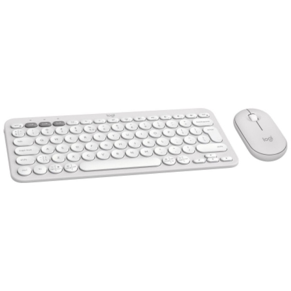 Klawiarura i mysz zestaw Logitech Logitech Pebble 2 Combo Biały