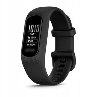 Garmin vivosmart 5 z czujnikiem tętna HRM Elevate Ox - rozmiar normalny - czarny / czarny pasek -