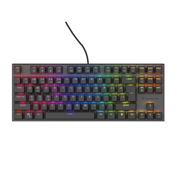 Genesis Thor 303 TKL RGB czarna Outemu Peach Silent