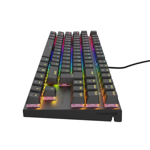 Genesis Thor 303 TKL RGB czarna Outemu Peach Silent