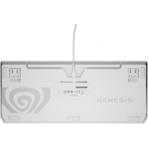 Genesis Thor 230 TKL biała RGB Outemu Brown