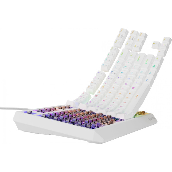 Genesis Thor 230 TKL biała RGB Outemu Brown