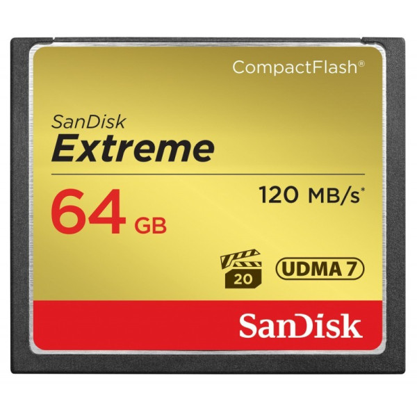 Karta pamięci - SanDisk CF 64GB Extreme 120/85 (SDCFXSB-064G-G46)