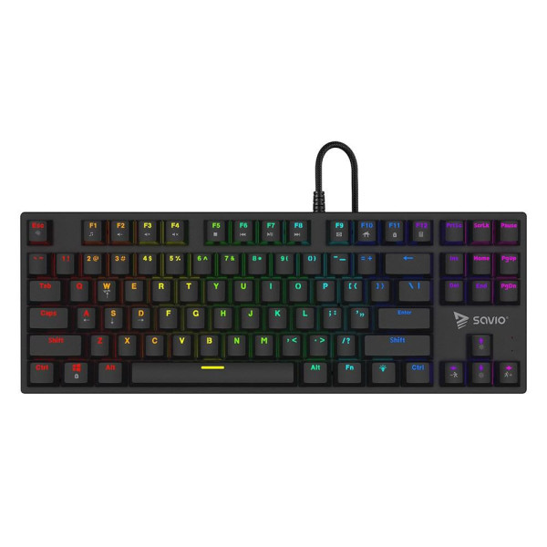 SAVIO KLAWIATURA MECHANICZNA RGB  OUTEMU BROWN TEMPEST X2