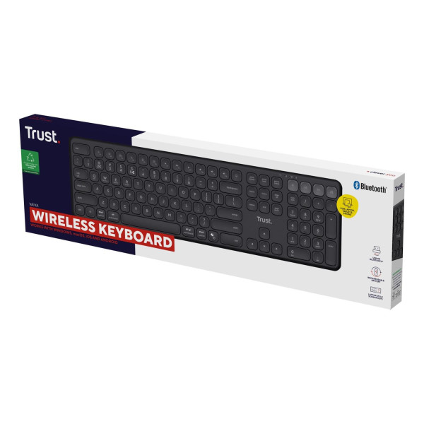 Klawiatura Trust VAIYA WIRELESS US Black