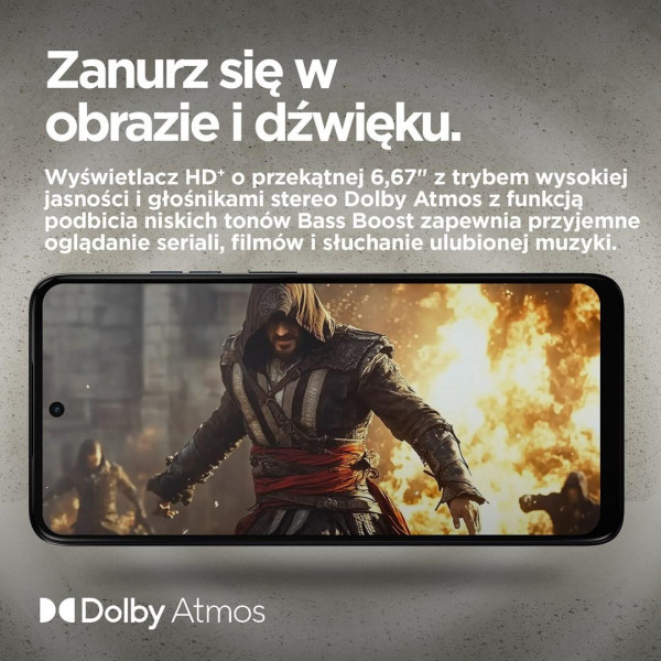 Smartfon Motorola moto e15 PB6S0013FR Helio G81 6,67'' 90Hz 2GB 64GB 4G LTE DS And14Go granatowy