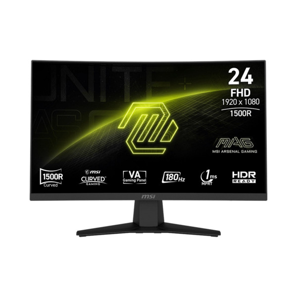 MSI MAG 244C - 23.6'' | VA Curve 1500R | Full HD | 1ms | 180Hz