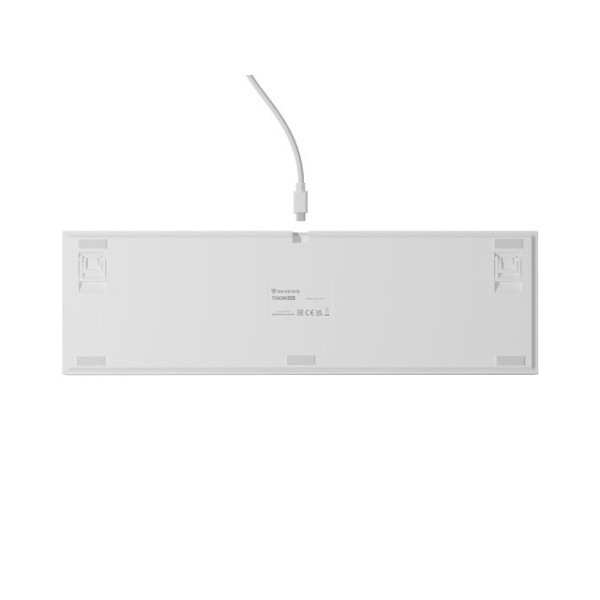 Genesis Thor 404 biała RGB Gateron Yellow Pro