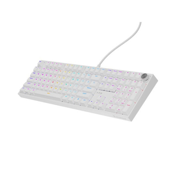 Genesis Thor 404 biała RGB Gateron Yellow Pro