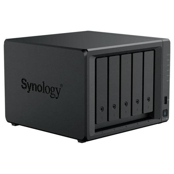 Synology DS1525+ | 5-zatokowy serwer NAS, AMD Ryzen V1500B, 2× 2.5 GbE, M.2 NVMe, Tower