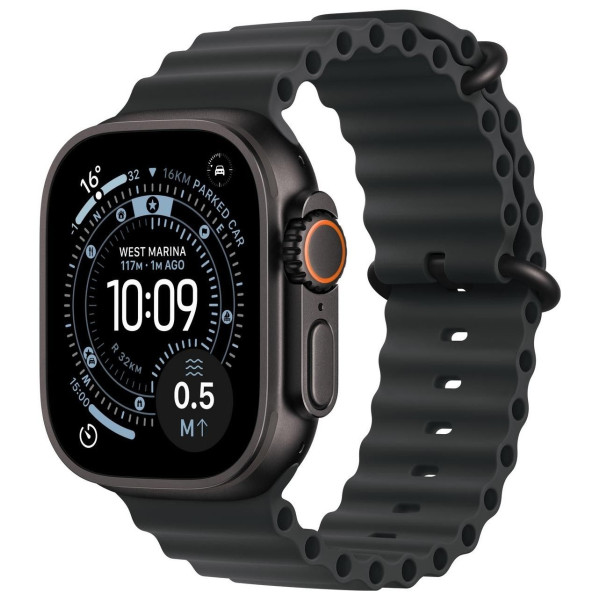 Apple Watch Ultra 3 GPS + Cellular 49mm Black Titanium Case | Black Ocean Band