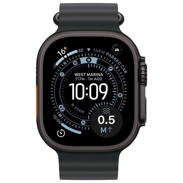 Apple Watch Ultra 3 GPS + Cellular 49mm Black Titanium Case | Black Ocean Band