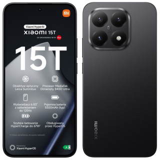 Smartfon Xiaomi 15T 12/512GB Black